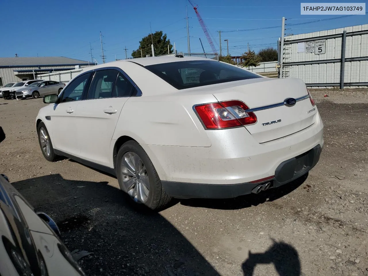 2010 Ford Taurus Limited VIN: 1FAHP2JW7AG103749 Lot: 71728094