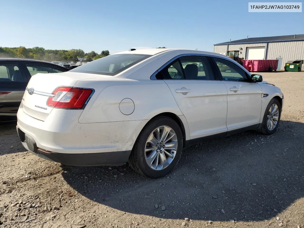 2010 Ford Taurus Limited VIN: 1FAHP2JW7AG103749 Lot: 71728094