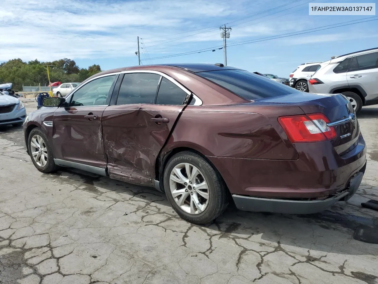 2010 Ford Taurus Sel VIN: 1FAHP2EW3AG137147 Lot: 72019704