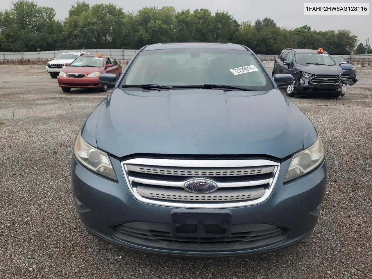 2010 Ford Taurus Sel VIN: 1FAHP2HW8AG128116 Lot: 72299914