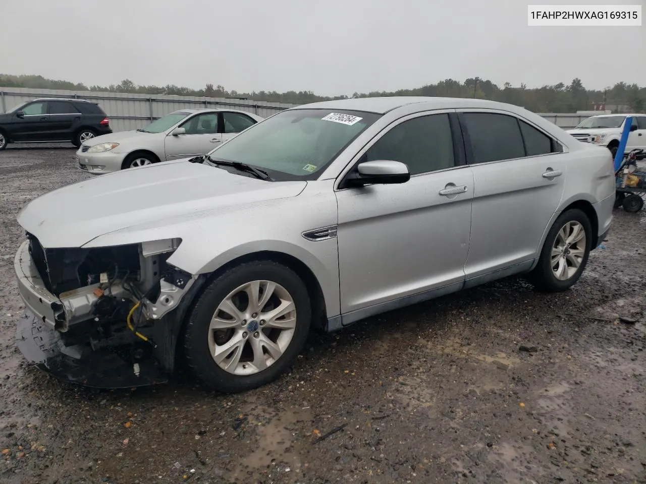 2010 Ford Taurus Sel VIN: 1FAHP2HWXAG169315 Lot: 72796264