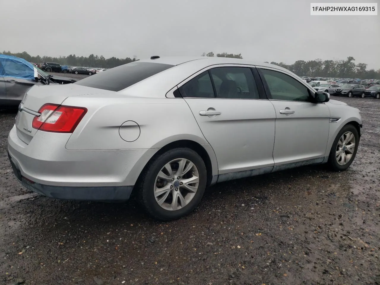 2010 Ford Taurus Sel VIN: 1FAHP2HWXAG169315 Lot: 72796264