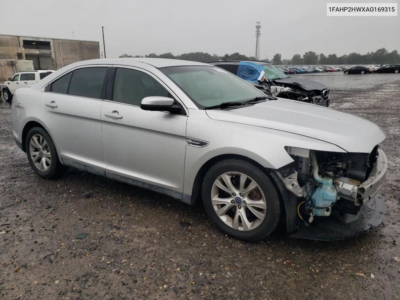 2010 Ford Taurus Sel VIN: 1FAHP2HWXAG169315 Lot: 72796264