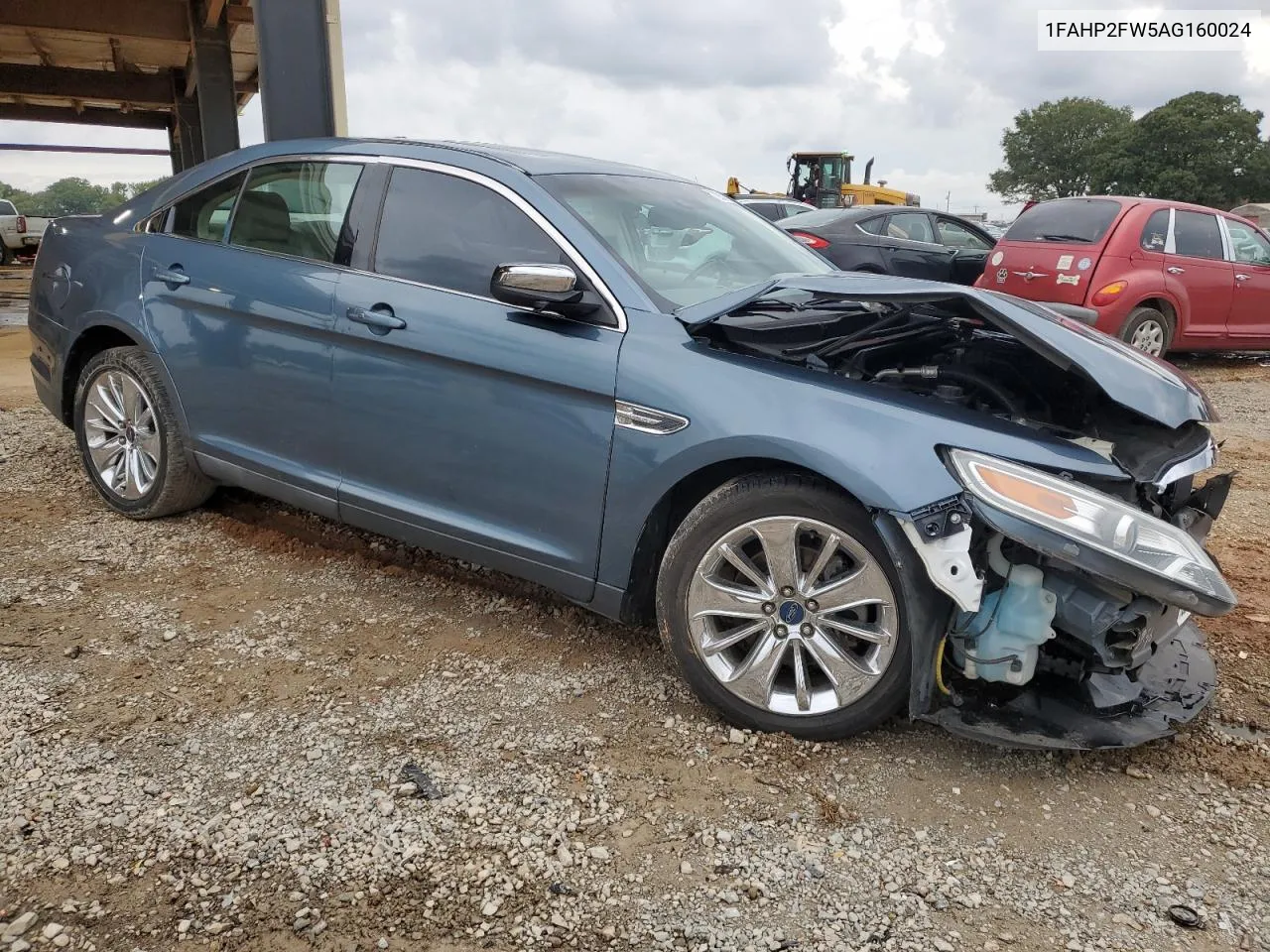 2010 Ford Taurus Limited VIN: 1FAHP2FW5AG160024 Lot: 72937524