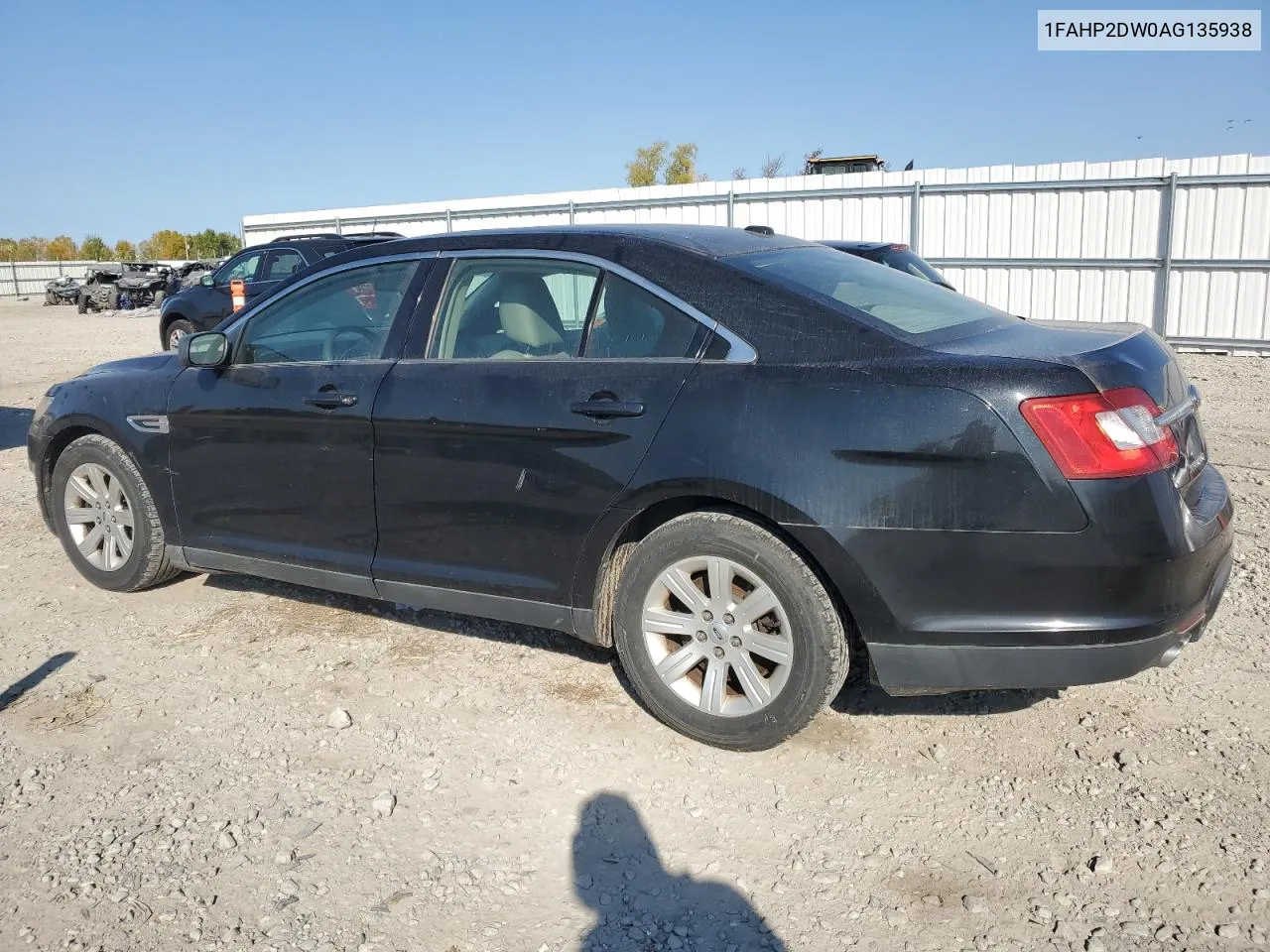 2010 Ford Taurus Se VIN: 1FAHP2DW0AG135938 Lot: 72996314