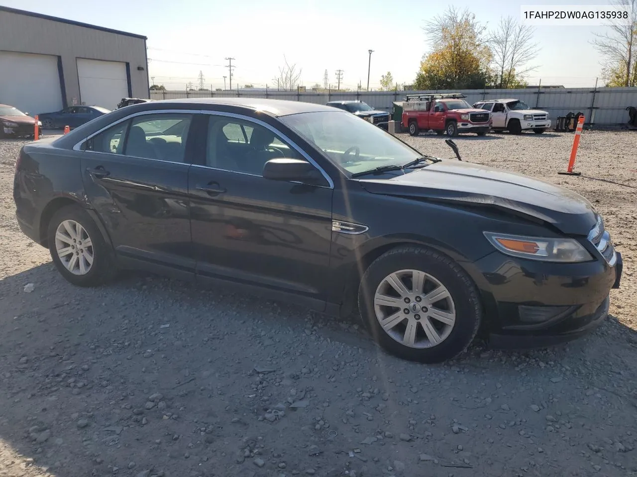 2010 Ford Taurus Se VIN: 1FAHP2DW0AG135938 Lot: 72996314