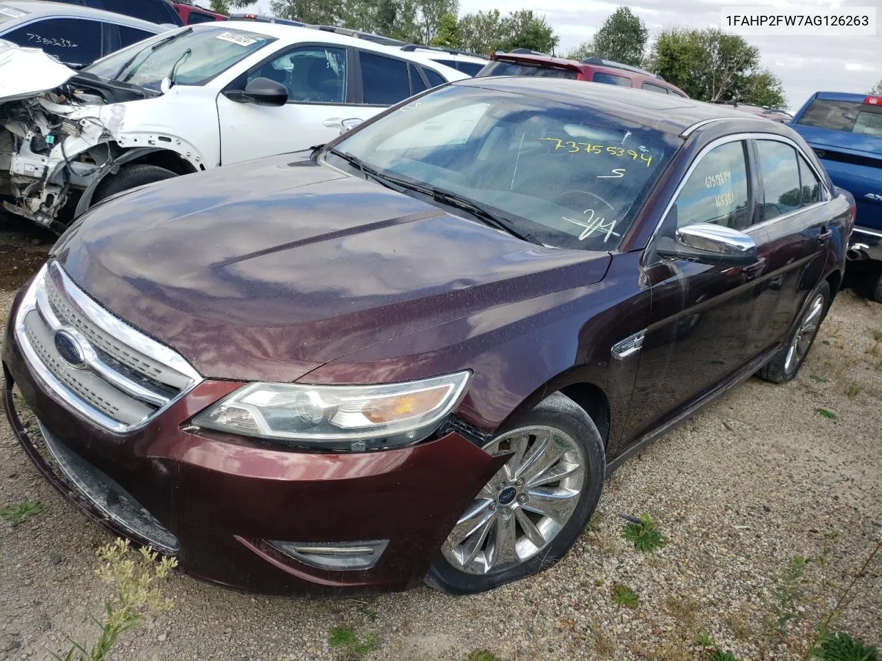 2010 Ford Taurus Limited VIN: 1FAHP2FW7AG126263 Lot: 73755394