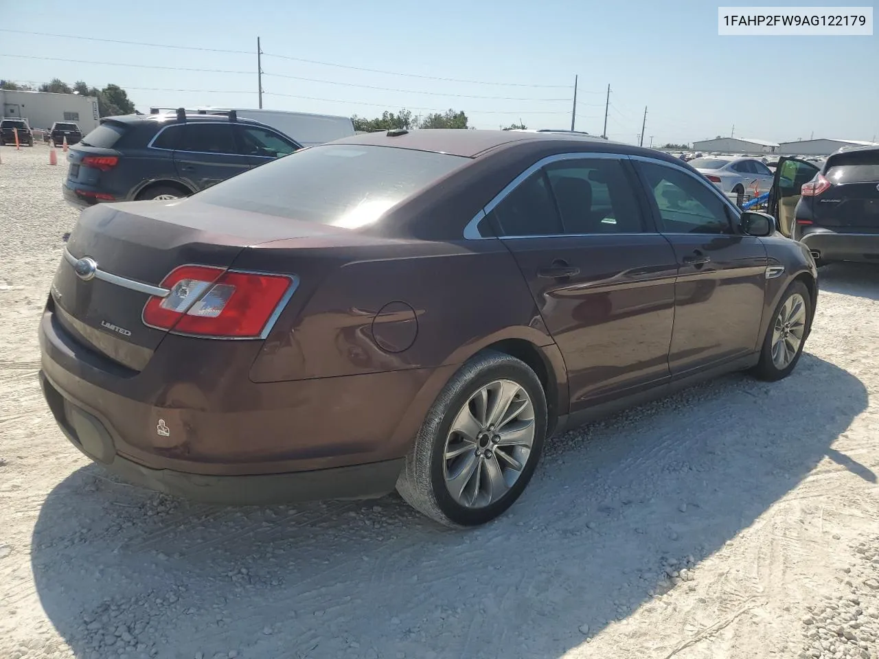 2010 Ford Taurus Limited VIN: 1FAHP2FW9AG122179 Lot: 74582384