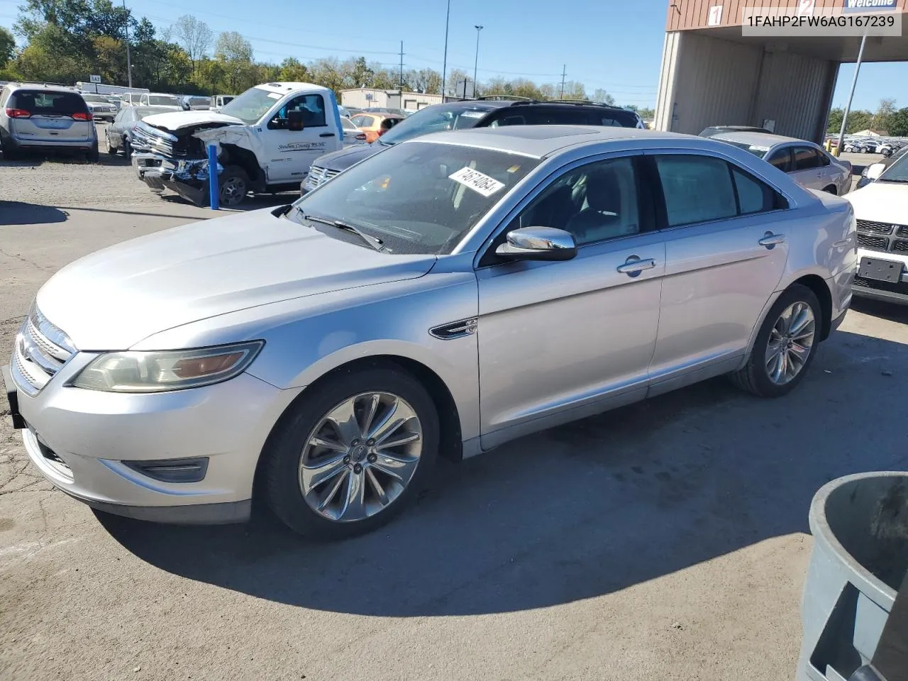 2010 Ford Taurus Limited VIN: 1FAHP2FW6AG167239 Lot: 74674064