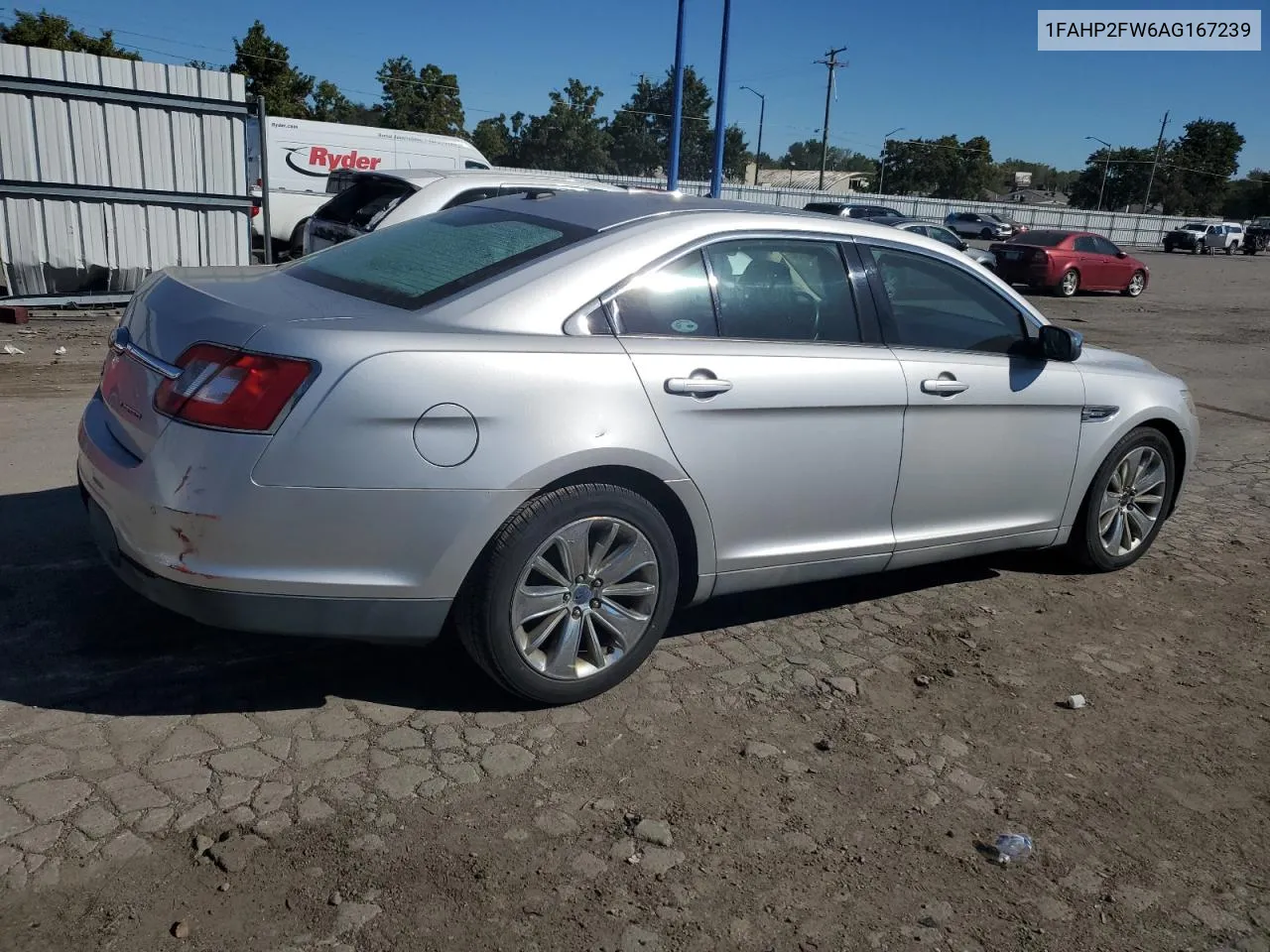 2010 Ford Taurus Limited VIN: 1FAHP2FW6AG167239 Lot: 74674064