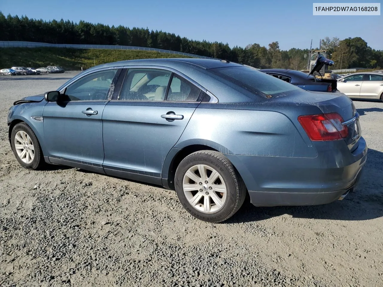 2010 Ford Taurus Se VIN: 1FAHP2DW7AG168208 Lot: 75421454