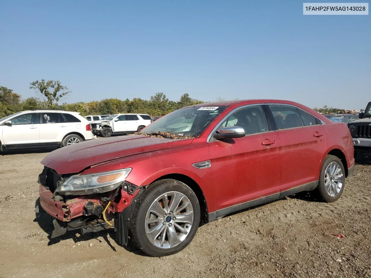 2010 Ford Taurus Limited VIN: 1FAHP2FW5AG143028 Lot: 75754504