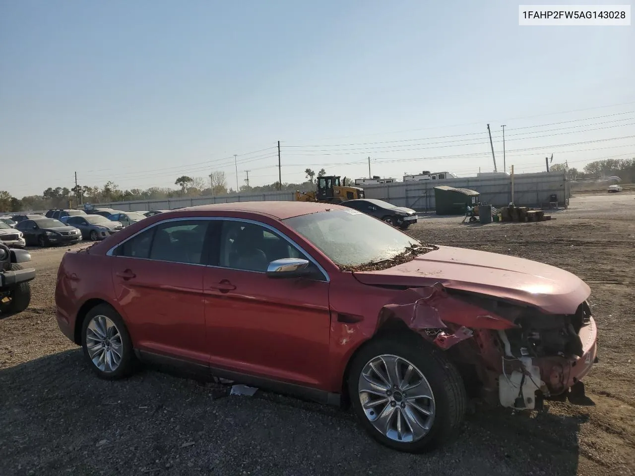 2010 Ford Taurus Limited VIN: 1FAHP2FW5AG143028 Lot: 75754504