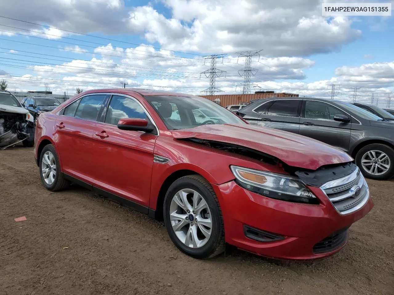 2010 Ford Taurus Sel VIN: 1FAHP2EW3AG151355 Lot: 75959944