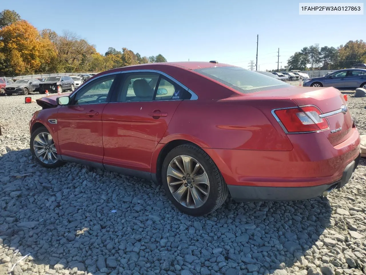 2010 Ford Taurus Limited VIN: 1FAHP2FW3AG127863 Lot: 77106224