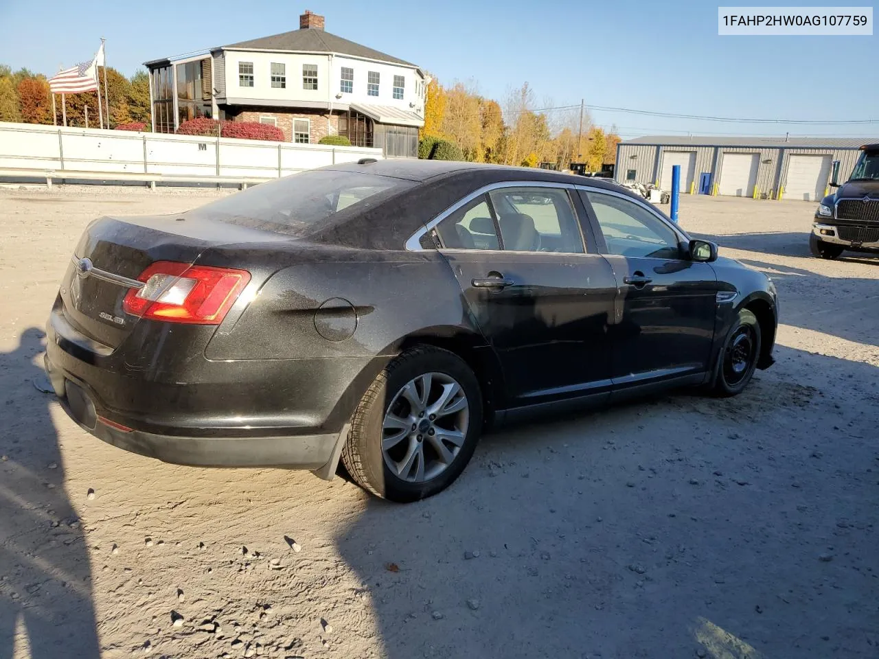 2010 Ford Taurus Sel VIN: 1FAHP2HW0AG107759 Lot: 77308164