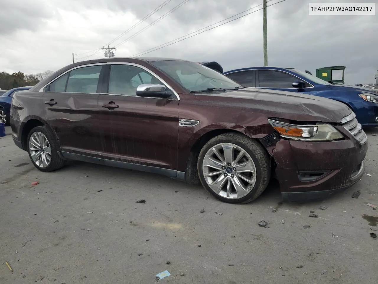 2010 Ford Taurus Limited VIN: 1FAHP2FW3AG142217 Lot: 78988984