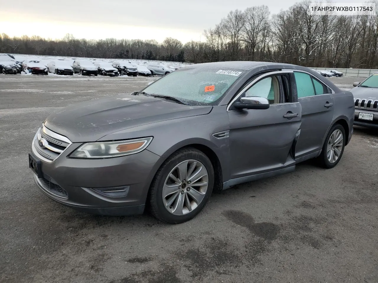 2011 Ford Taurus Limited VIN: 1FAHP2FWXBG117543 Lot: 37218774