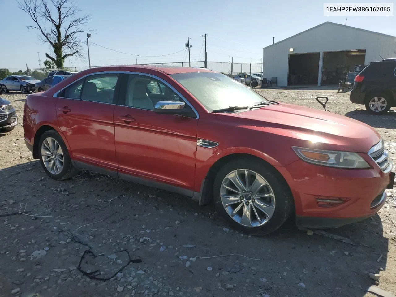 2011 Ford Taurus Limited VIN: 1FAHP2FW8BG167065 Lot: 57637224