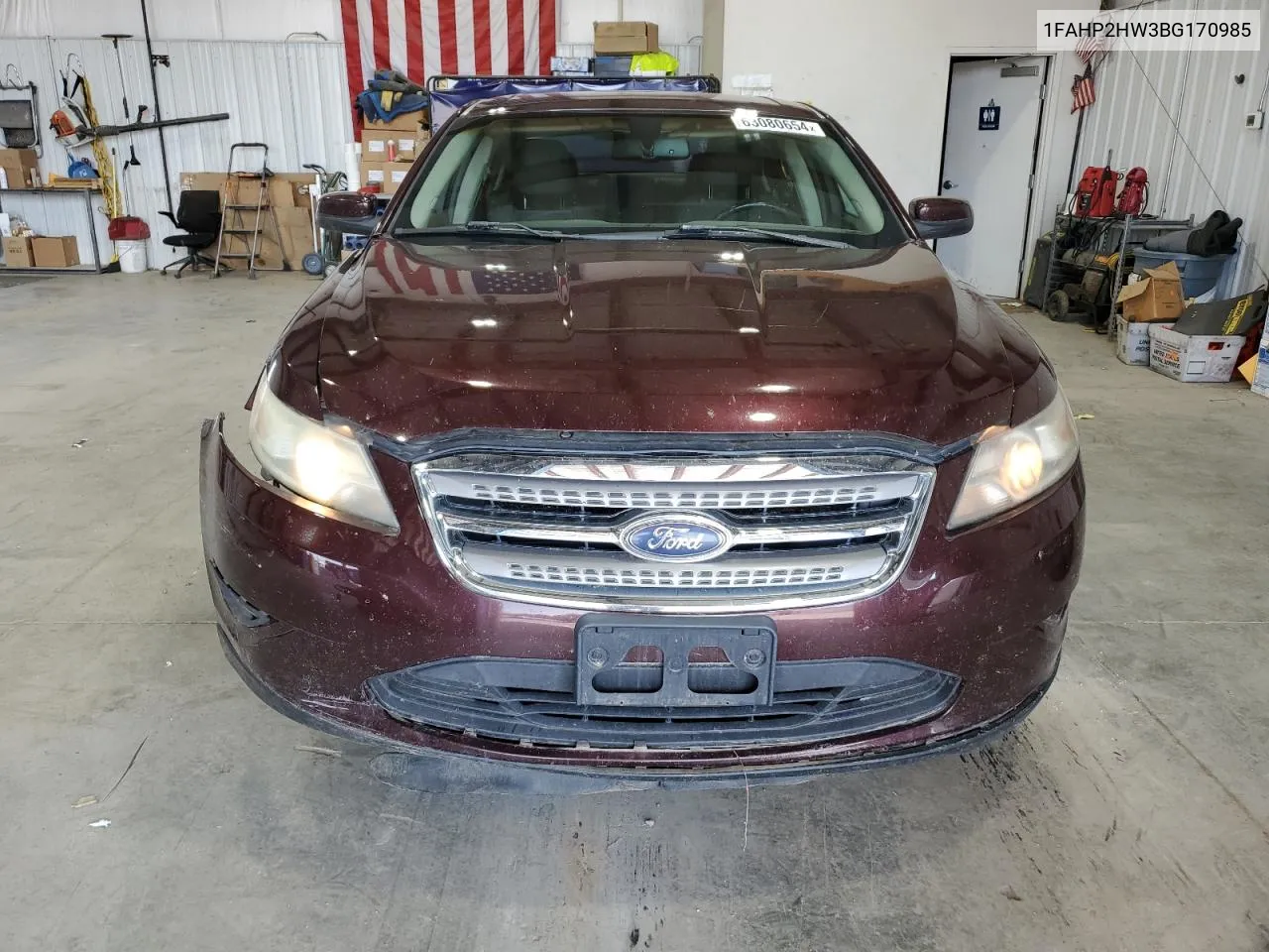 2011 Ford Taurus Sel VIN: 1FAHP2HW3BG170985 Lot: 63080654