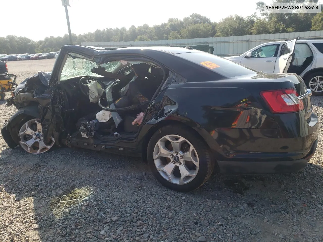 2011 Ford Taurus Sel VIN: 1FAHP2EWXBG168624 Lot: 64953613