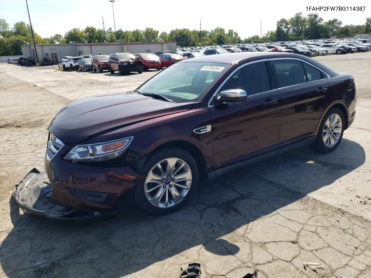 2011 Ford Taurus Limited VIN: 1FAHP2FW7BG114387 Lot: 68706264