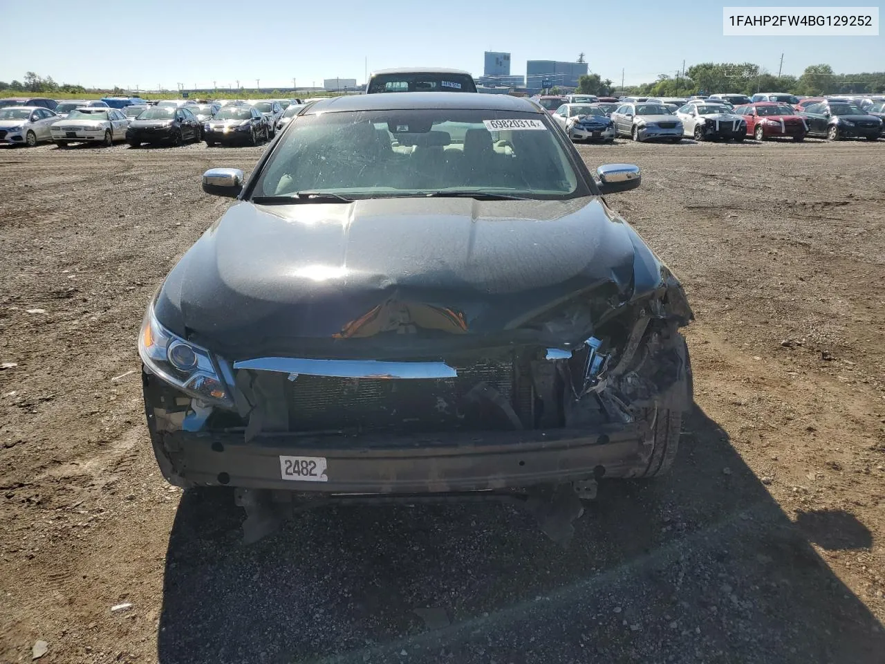 2011 Ford Taurus Limited VIN: 1FAHP2FW4BG129252 Lot: 69820314