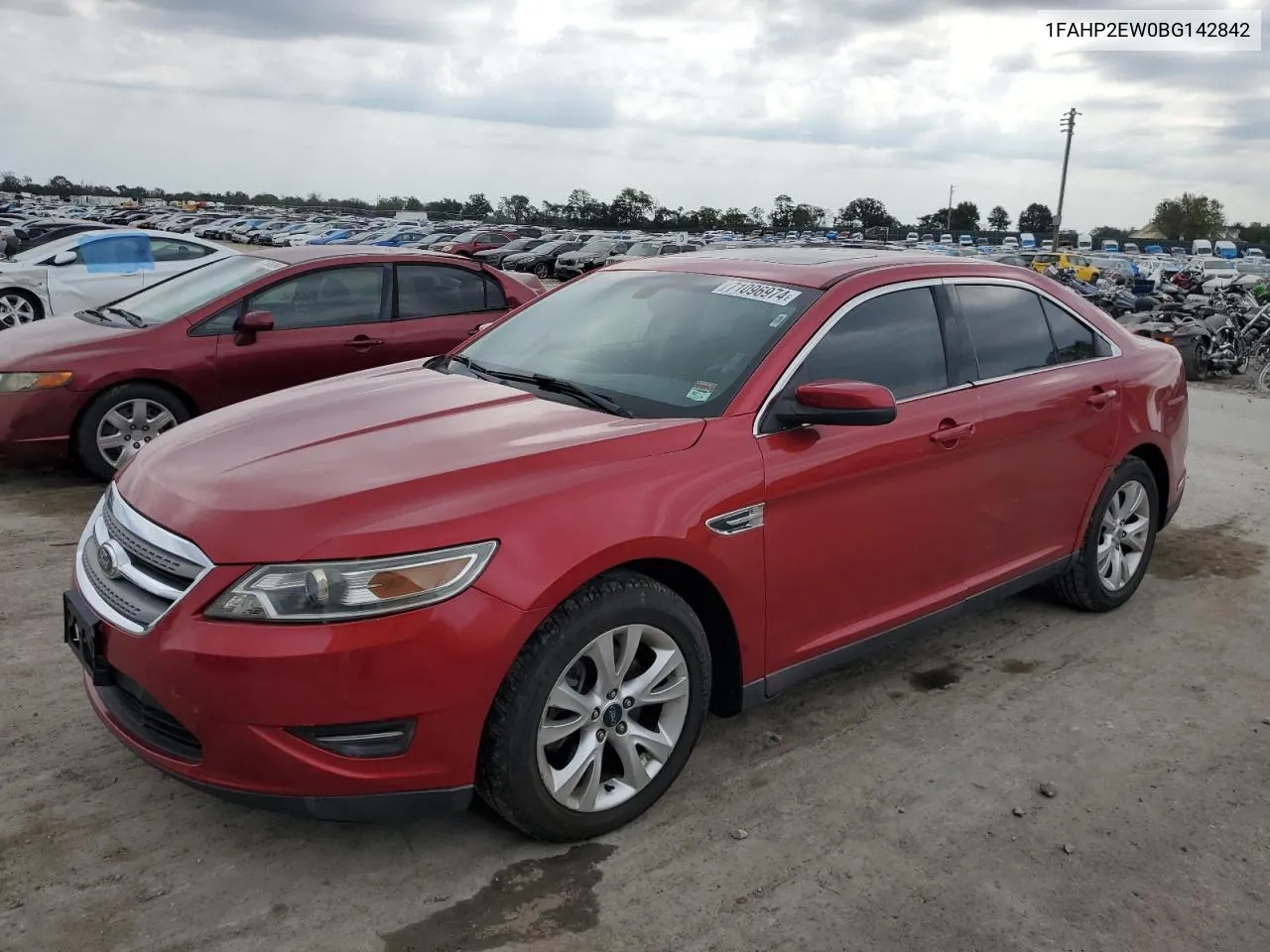 2011 Ford Taurus Sel VIN: 1FAHP2EW0BG142842 Lot: 71096974