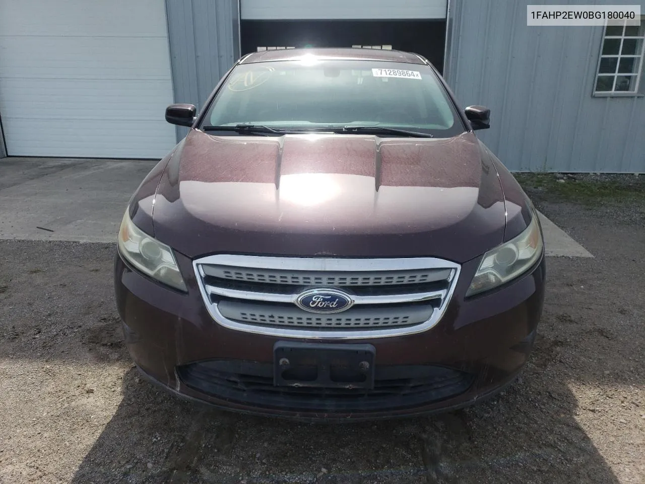 2011 Ford Taurus Sel VIN: 1FAHP2EW0BG180040 Lot: 71289864