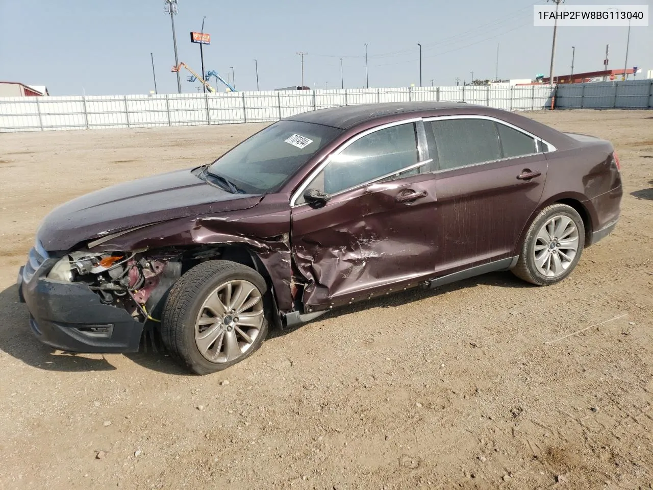 2011 Ford Taurus Limited VIN: 1FAHP2FW8BG113040 Lot: 71374244