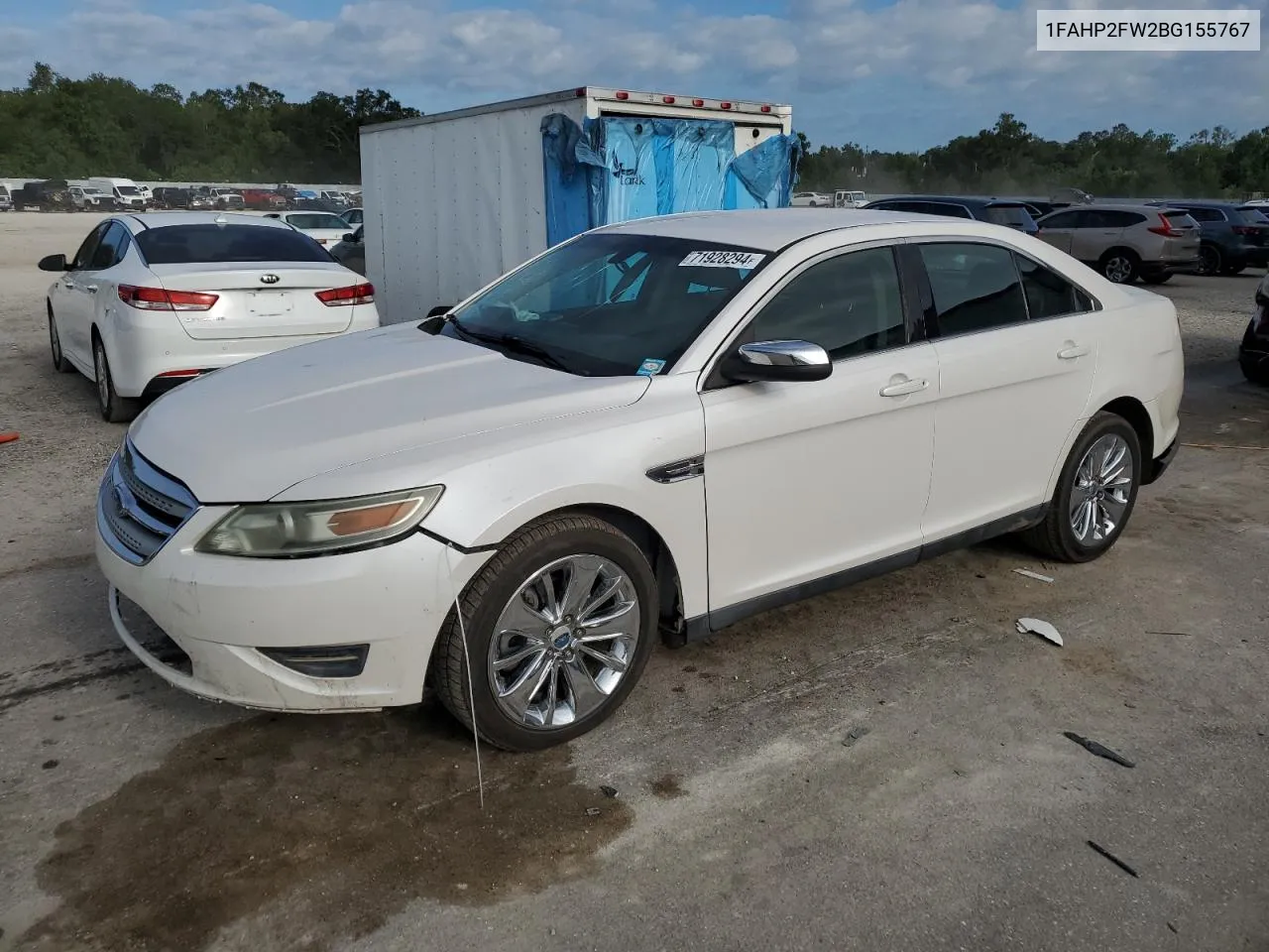 2011 Ford Taurus Limited VIN: 1FAHP2FW2BG155767 Lot: 71928294