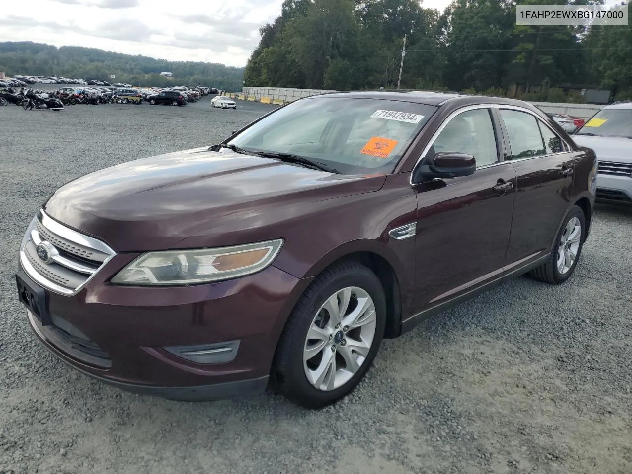 2011 Ford Taurus Sel VIN: 1FAHP2EWXBG147000 Lot: 71947934