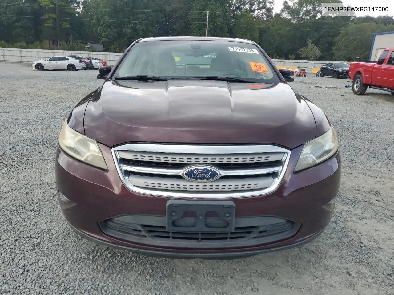 2011 Ford Taurus Sel VIN: 1FAHP2EWXBG147000 Lot: 71947934