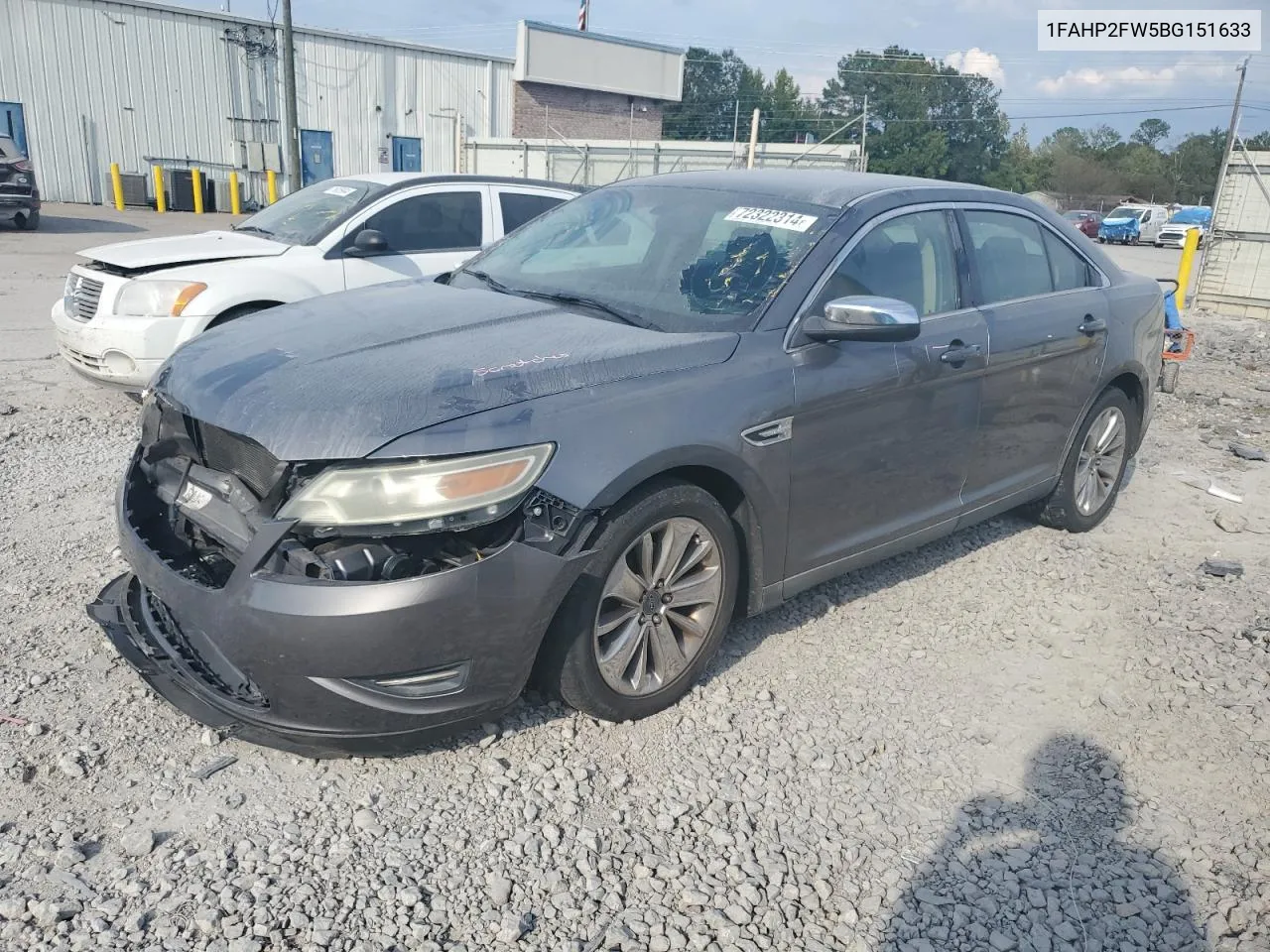 2011 Ford Taurus Limited VIN: 1FAHP2FW5BG151633 Lot: 72322314