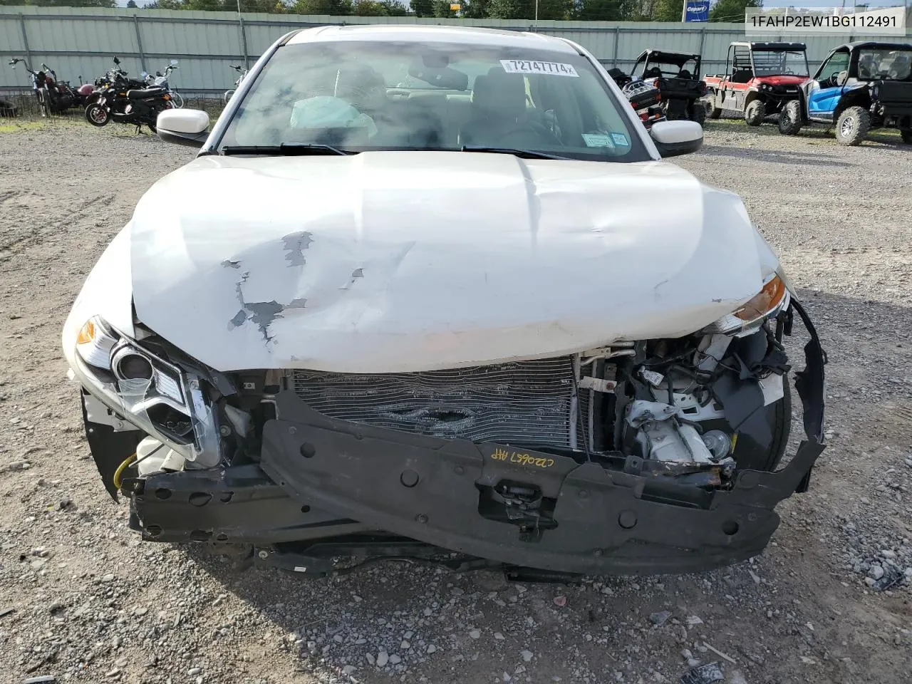 2011 Ford Taurus Sel VIN: 1FAHP2EW1BG112491 Lot: 72747774