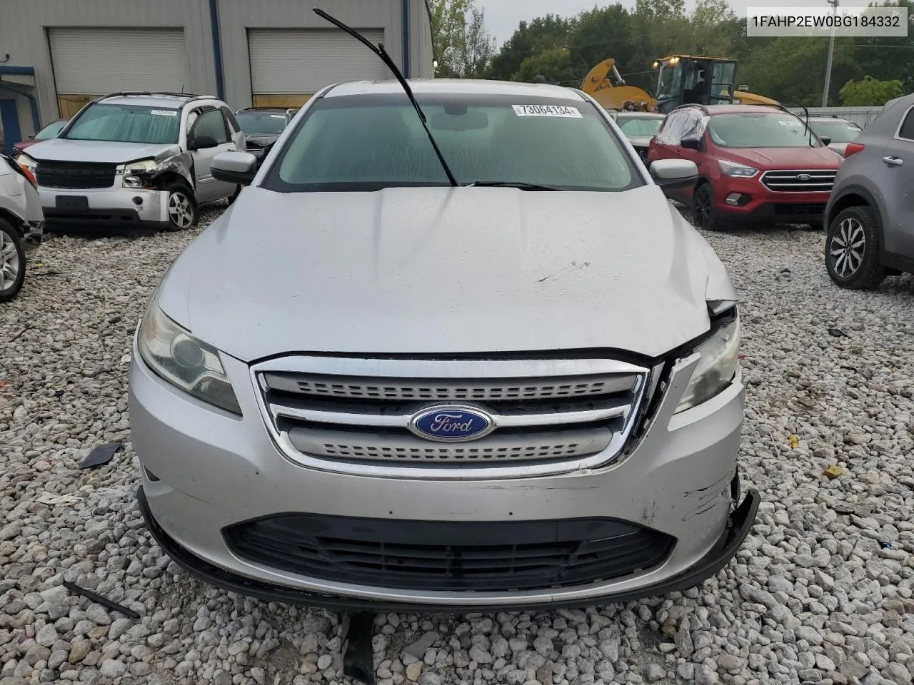 2011 Ford Taurus Sel VIN: 1FAHP2EW0BG184332 Lot: 73064134