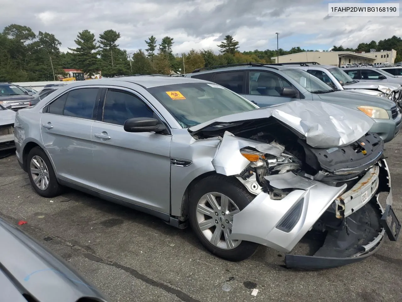 2011 Ford Taurus Se VIN: 1FAHP2DW1BG168190 Lot: 73357874