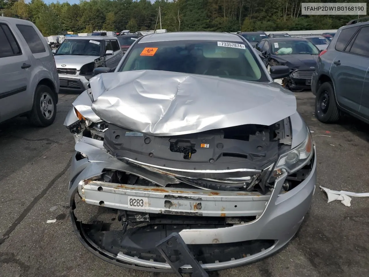 2011 Ford Taurus Se VIN: 1FAHP2DW1BG168190 Lot: 73357874