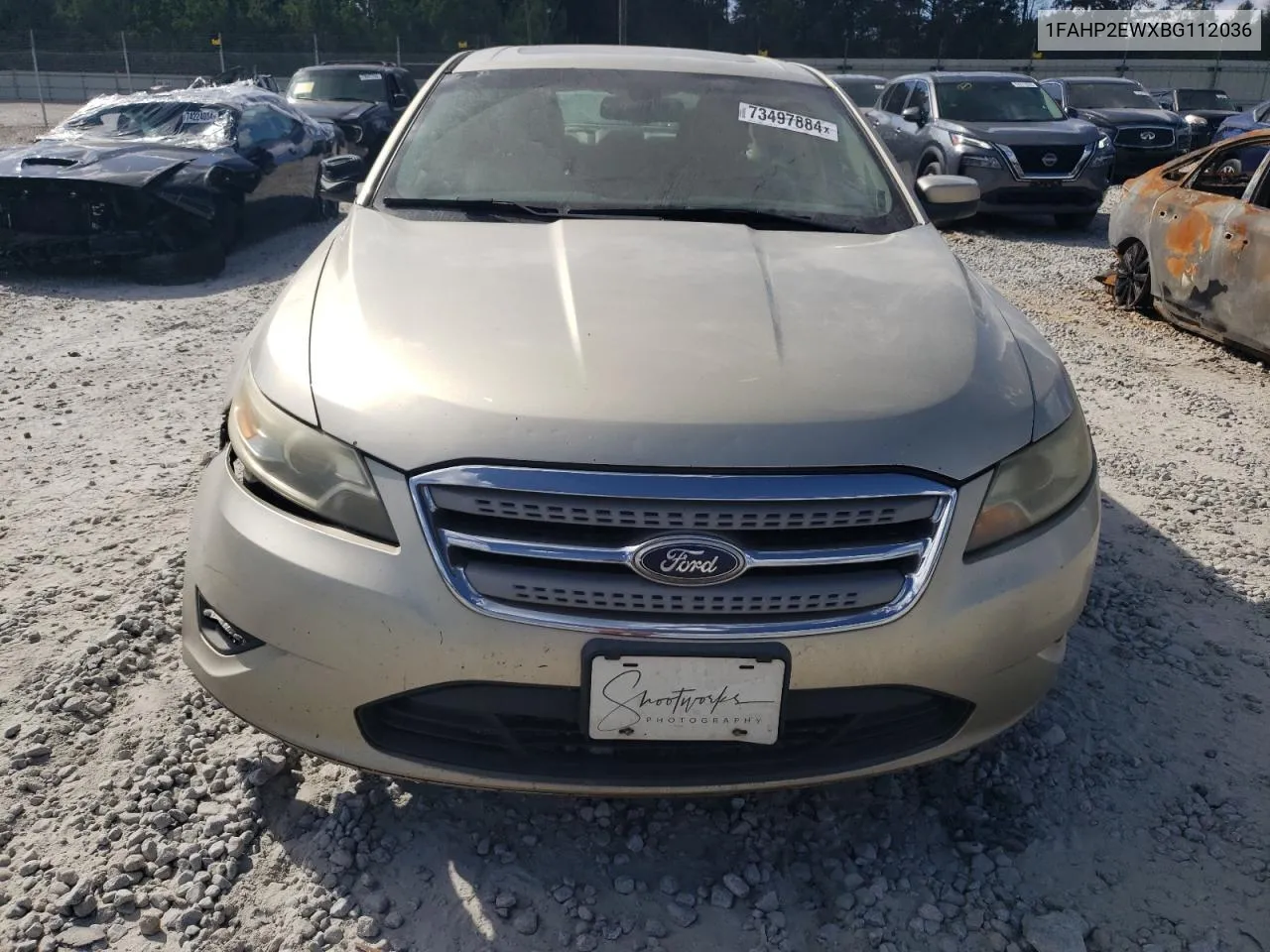 2011 Ford Taurus Sel VIN: 1FAHP2EWXBG112036 Lot: 73497884