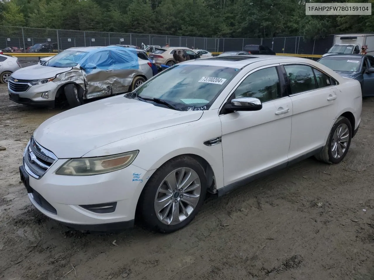 2011 Ford Taurus Limited VIN: 1FAHP2FW7BG159104 Lot: 73700204