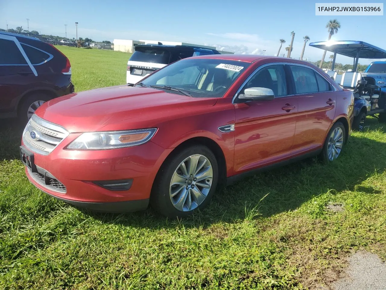 2011 Ford Taurus Limited VIN: 1FAHP2JWXBG153966 Lot: 74022024