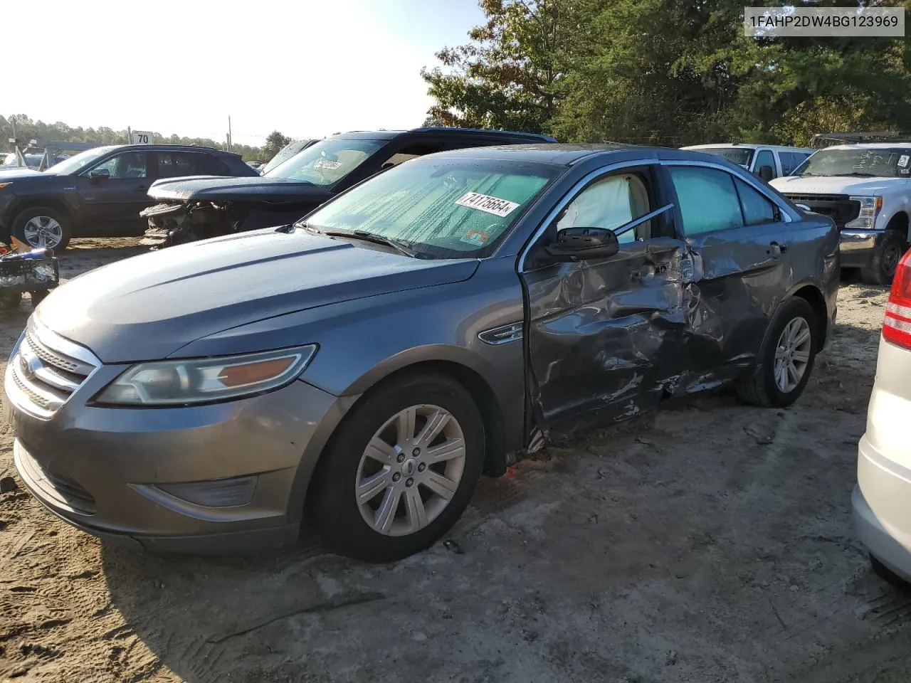 2011 Ford Taurus Se VIN: 1FAHP2DW4BG123969 Lot: 74175664