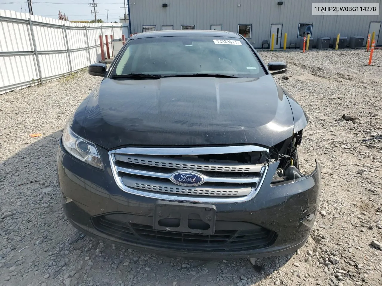 2011 Ford Taurus Sel VIN: 1FAHP2EW0BG114278 Lot: 74333814