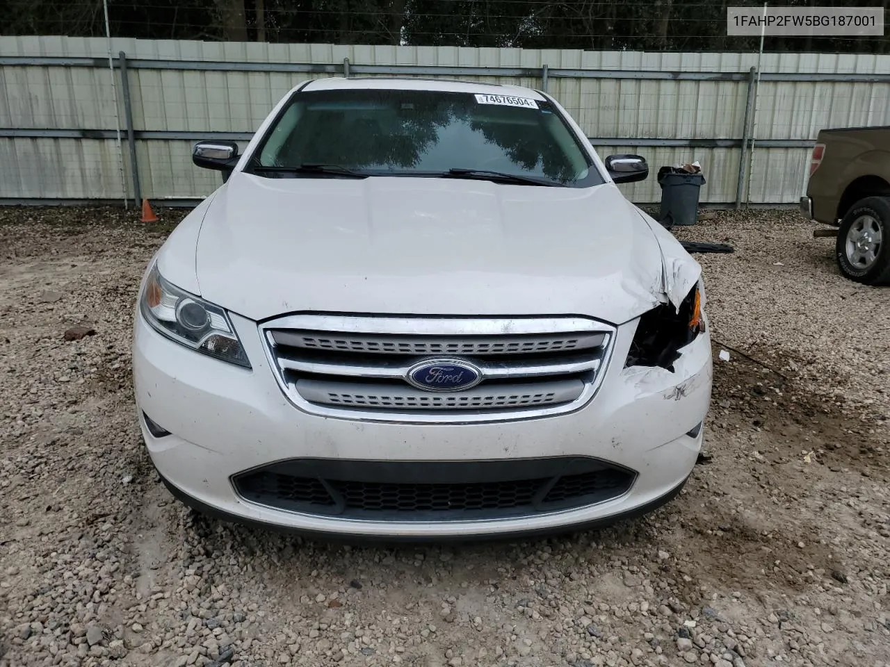 2011 Ford Taurus Limited VIN: 1FAHP2FW5BG187001 Lot: 74676504