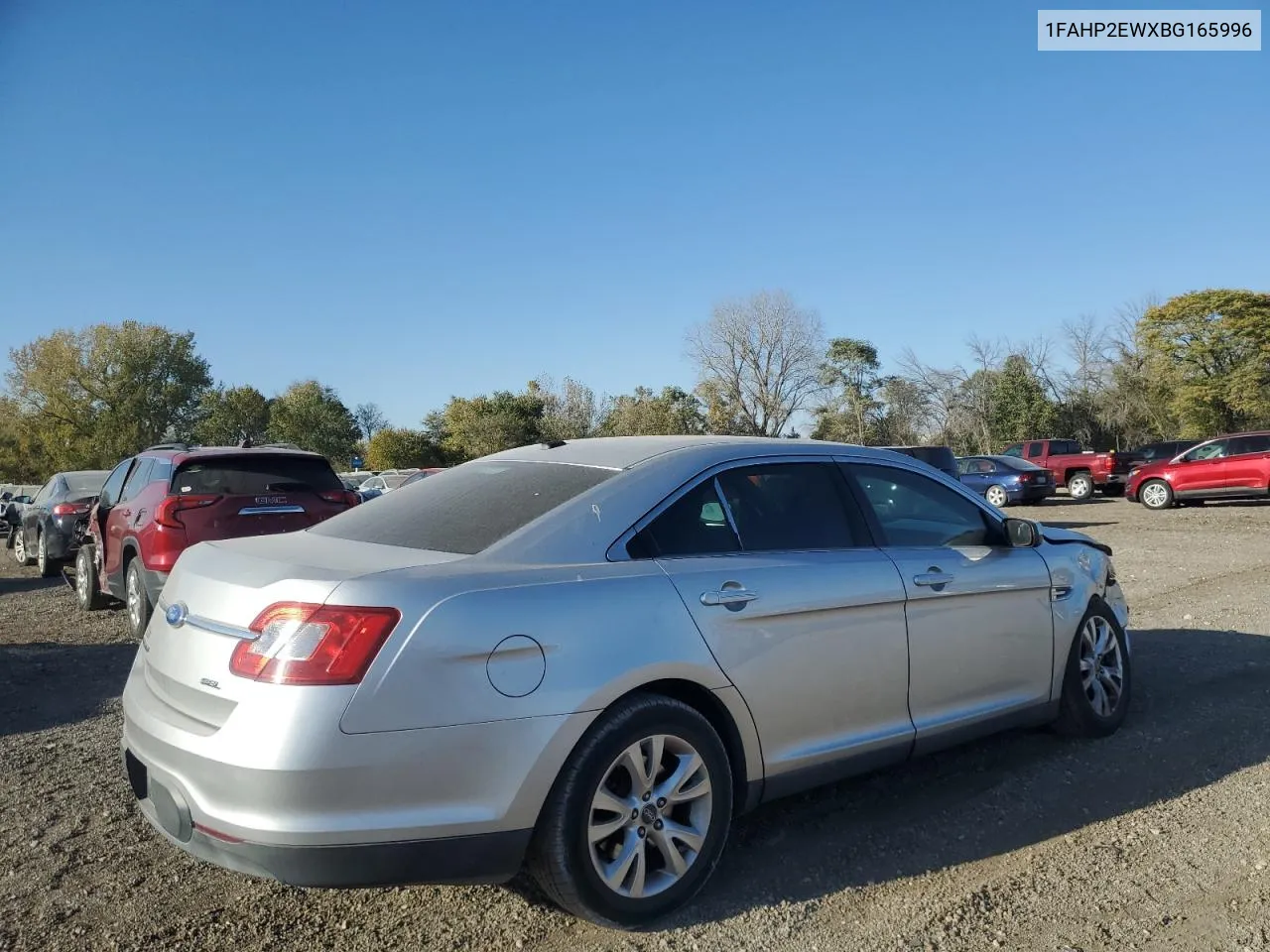 2011 Ford Taurus Sel VIN: 1FAHP2EWXBG165996 Lot: 75051684