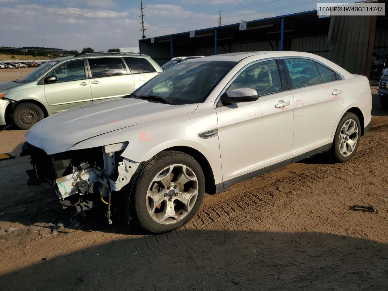 2011 Ford Taurus Sel VIN: 1FAHP2HW4BG114747 Lot: 75207954