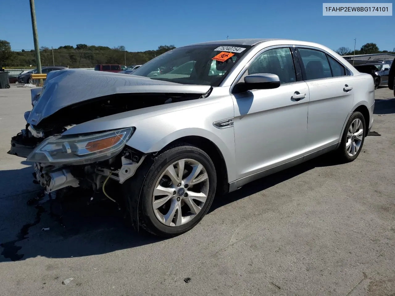 2011 Ford Taurus Sel VIN: 1FAHP2EW8BG174101 Lot: 75240754