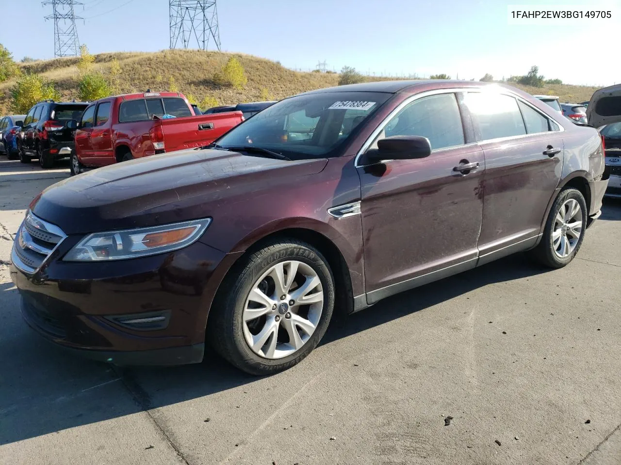 2011 Ford Taurus Sel VIN: 1FAHP2EW3BG149705 Lot: 75478384