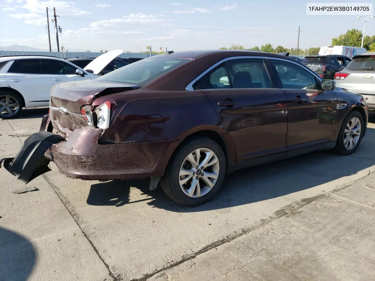 2011 Ford Taurus Sel VIN: 1FAHP2EW3BG149705 Lot: 75478384