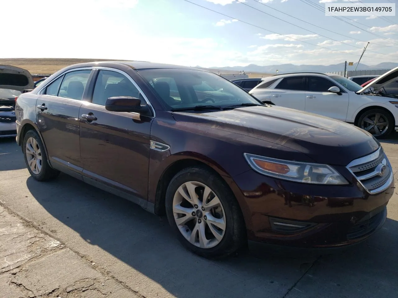 2011 Ford Taurus Sel VIN: 1FAHP2EW3BG149705 Lot: 75478384